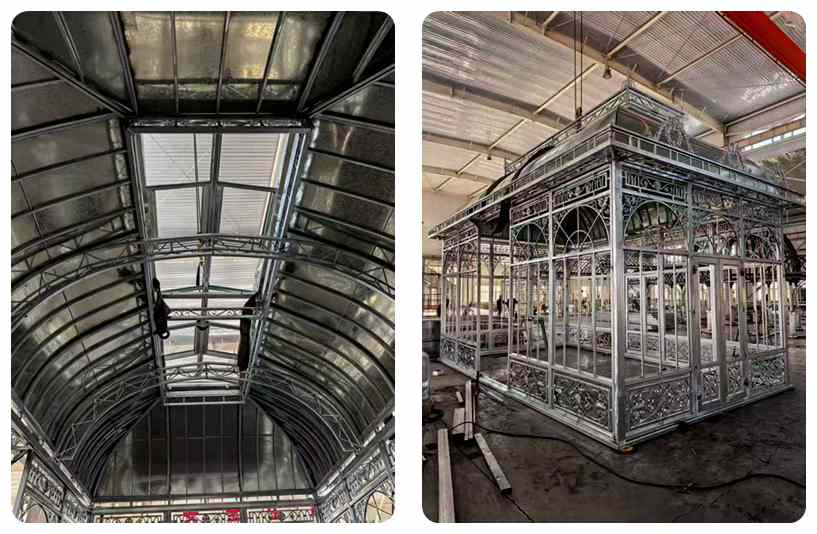 Victorian Greenhouse, hot-dip galvanized greenhouse, custom Nordic VIP greenhouse